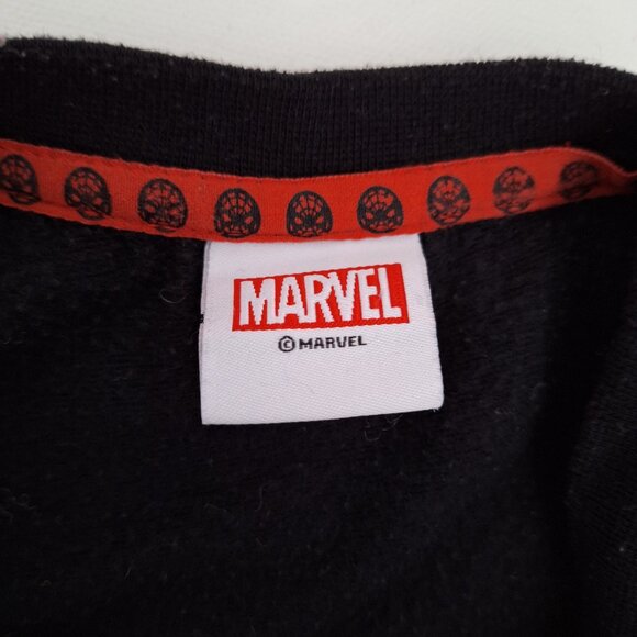 Marvel Spiderman Black Sweatshirt with Velvety Red Image - Picture 3 of 5